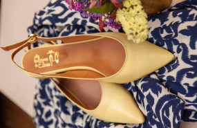 bailarinas piel destalonadas amarillo