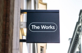 dl theworks the works books stationery arts crafts retailer shop discount logo