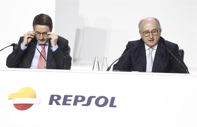 Antonio Brufau y Josu Jon Imaz en la Junta de Accionistas de Repsol | EUROPA PRESS - Archivo ep antonio brufaujosu jon imazla juntaaccionistasrepsol 20190228115803
