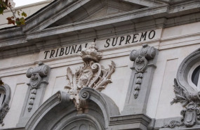 ep archivo   detalle de la fachada del tribunal supremo en madrid