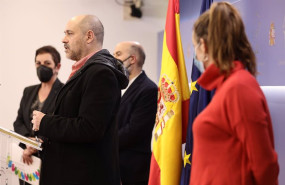 ep archivo   el portavoz laboral de erc jordi salvador en una rueda de prensa con otros partidos