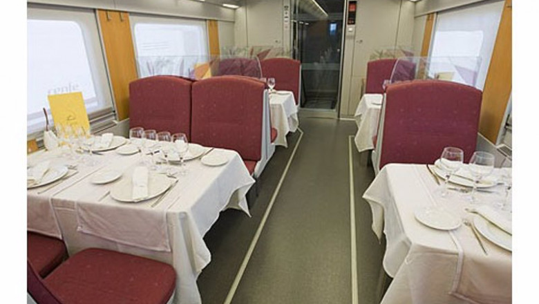 Archivo - Tren hotel, coche restaurante | RENFE - Archivo ep archivo - tren hotel coche restaurante