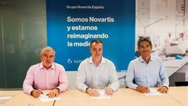 De izquierda a derecha, Dr., Basilio Hernandez, responsable Médico de Neurociencias Novartis España, Dr. Pablo Eguia del Rio, Presidente de la Sociedad Canaria de Neurología y Orlando Vergara, Director del área de Neurociencias en Novartis España. | NOVARTIS ep de izquierdaderecha dr basilio hernandez responsable mediconeurociencias novartis espana dr pablo eguiario presidentela sociedad canarianeurologiaorlando vergara director del areaneurocienciasnovartis espana