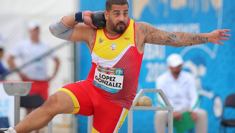 El español Kim López en la final de peso F12 (deportistas con discapacidad visual) del Campeonato del Mundo paralímpico de Dubái | CPE ep el espanol kim lopez en la final de peso f12 deportistas con discapacidad visual del campeonato