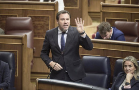 ep el ministro de transportes oscar puente durante una sesion plenaria en el congreso a 22 de abril