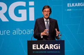 ep el presidente de caixabank jose ignacio goirigolzarri en el encuentro empresarial elkargi 2021