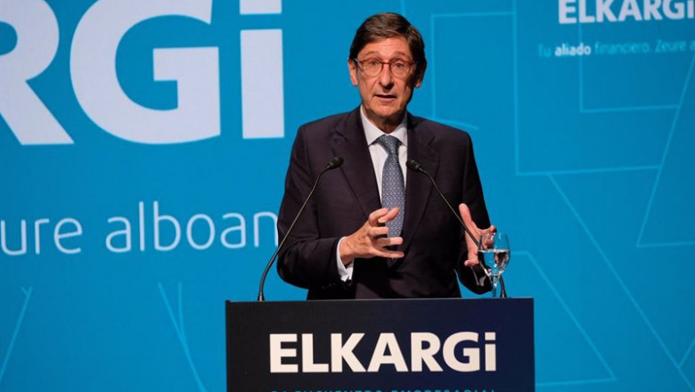 ep el presidente de caixabank jose ignacio goirigolzarri en el encuentro empresarial elkargi 2021