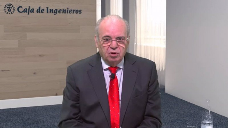 El presidente de Grup Caixa d'Enginyers, Josep Oriol, este jueves en una rueda de prensa telemática | GRUP CAIXA D'ENGINYERS ep el presidente de grup caixa denginyers josep oriol este jueves en una rueda de prensa telematica