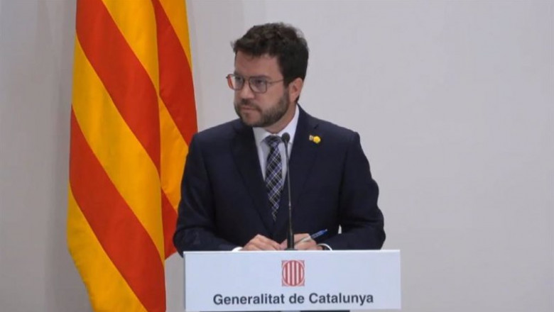 El presidente de la Generalitat, Pere Aragonès. | EUROPA PRESS ep el presidente de la generalitat pere aragons