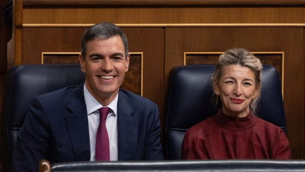 ep el presidente del gobierno pedro sanchez y la vicepresidenta segunda y ministra de trabajo