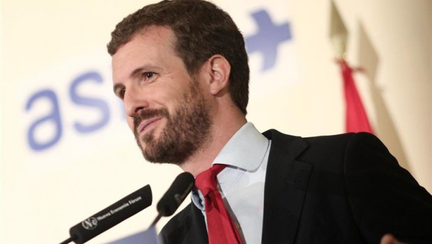 ep el presidente del pp pablo casado interviene en un desayuno informativo de la tribuna forum