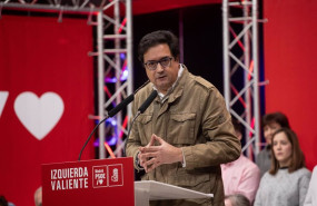ep el secretario general del psoe de madrid oscar lopez interviene durante un acto del psoe con