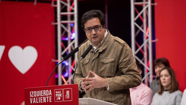 ep el secretario general del psoe de madrid oscar lopez interviene durante un acto del psoe con