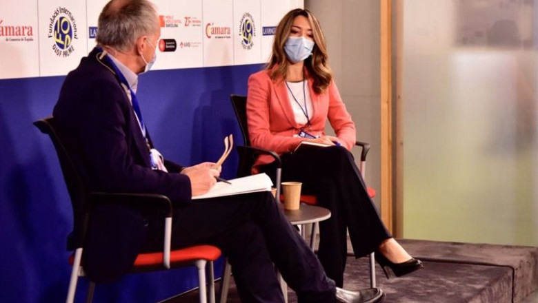 ep el subdirector de la vanguardia manel perez entrevista a la secretaria de estado de comercio ep el subdirector de la vanguardia manel perez entrevista a la secretaria de estado de comercio