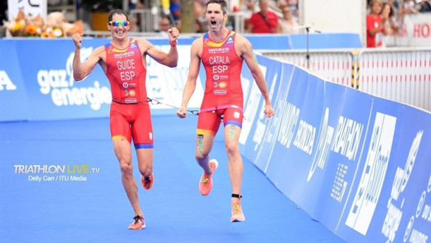 ep hector catala y gustavo rodriguez campeones del mundo de triatlon paralimpico