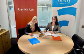 ep la directora territoria de bankinter en catalunya emma montserrat y la consejera delegada de