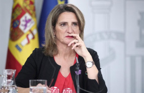 ep la ministra para la transicion ecologica en funciones teresa ribera en rueda de prensa tras el