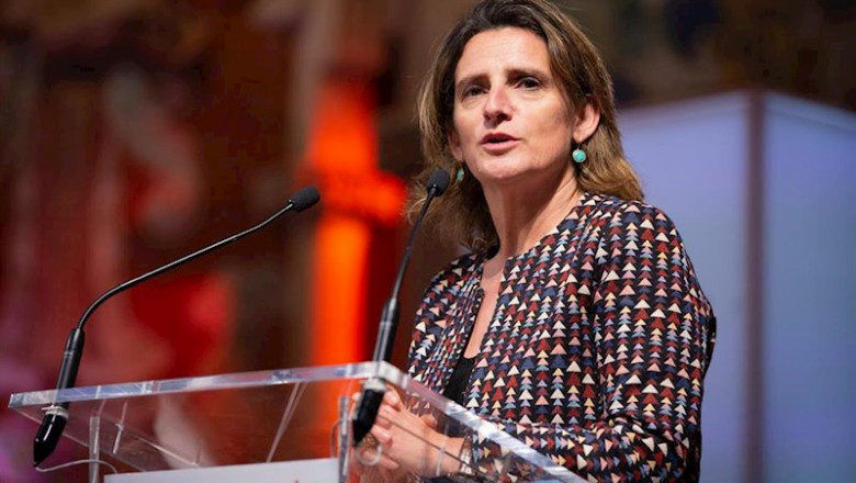 La vicepresidenta de Transición Ecológica, Teresa Ribera interviene en la presentación del BforPlane, el principal evento mundial para la sostenibilidad, que reúne a líderes empresariales internacionales para debatir y proponer soluciones a los grandes de | David Zorrakino - Europa Press ep la vicepresidenta de transicion ecologica teresa ribera interviene en la presentacion del