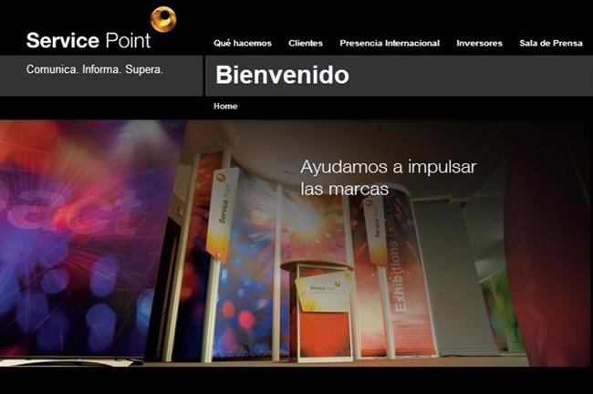 Página web de Service Point | Europa Press - Archivo ep pagina webservice point