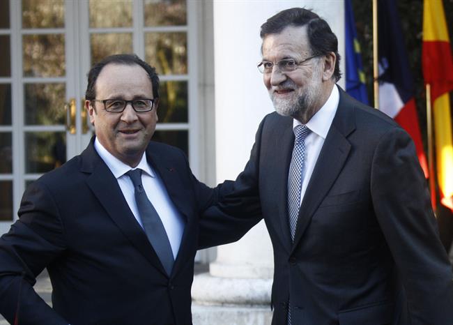 ep rajoy recibe hollande moncloa ep rajoy recibe hollande moncloa