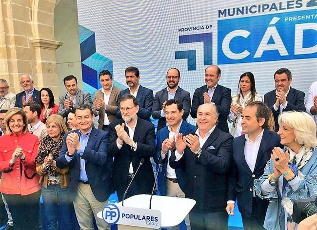 Rajoy en un acto de partido en Jerez | PP ep rajoyun actopartidojerez
