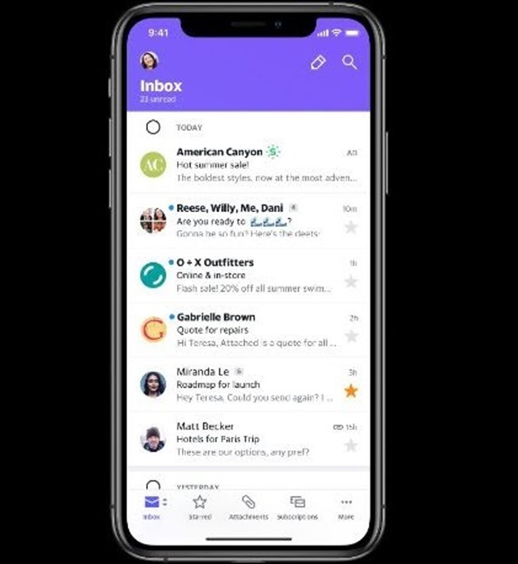 ep rediseno de la app yahoo mail