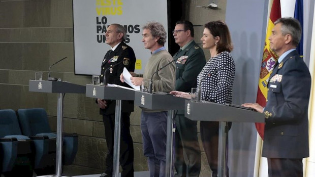 ep rueda de prensa en el palacio de la moncloa tras la reunion del comite tecnico de gestion del