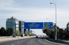 ep una autovia de madrid con poco trafico durante la crisis del coronavirus en madrid