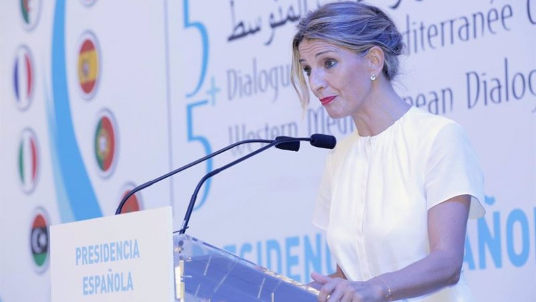 Yolanda Díaz en el Foro del Mediterráneo Occidental 5+5 | JOAQUÍN REINA - EUROPA PRESS ep yolanda diaz en el foro del mediterraneo occidental 55