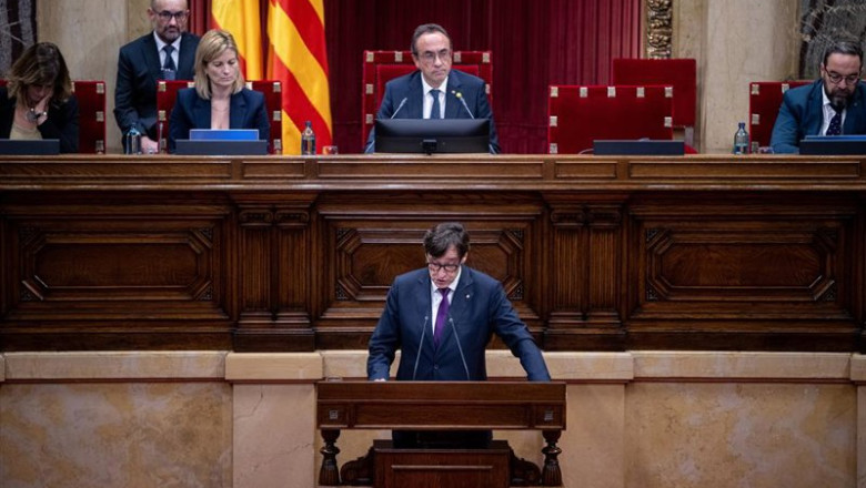 ep archivo   el presidente de la generalitat salvador illa en el parlamento catalan en una imagen de