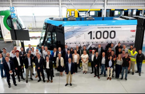 ep caf celebra la salida de fabrica del tranvia numero 1000 de urbos
