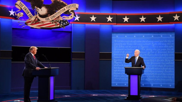 ep donald trump y joe biden en el segundo debate presidencial