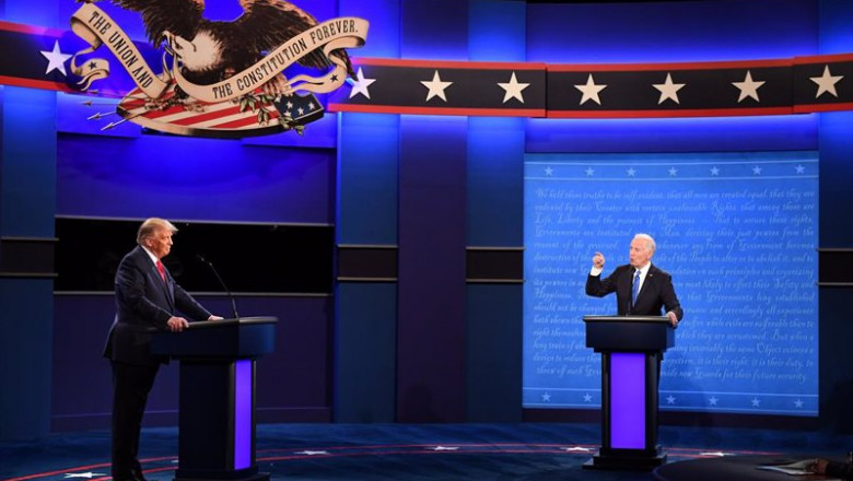 ep donald trump y joe biden en el segundo debate presidencial ep donald trump y joe biden en el segundo debate presidencial