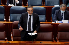 ep el consejero de justicia enrique lopez interviene este jueves durante el pleno de la asamblea de