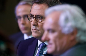 ep el presidente de la ceoe antonio garamendi durante el encuentro dos ciudades de vanguardia