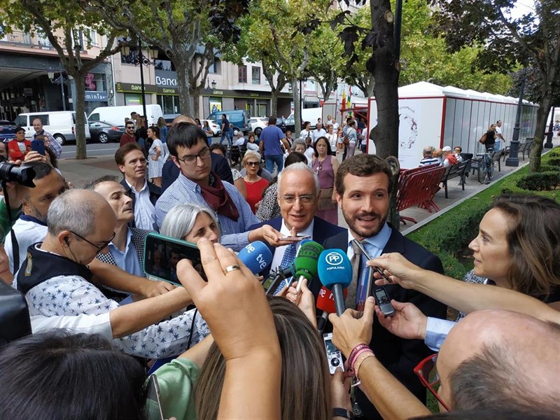 ep el presidente del pp pablo casado en logrono