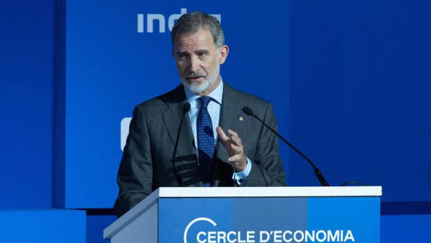 ep el rey felipe vi interviene durante la entrega del premio cercle deconomia a la construccion