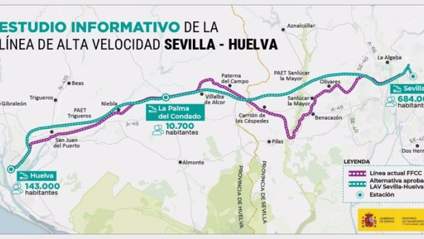 ep estudio informativo de la linea de alta velocidad sevilla huelva