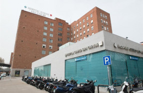 ep fachada del hospital clinico san carlos donde se lucha contra el coronavirus en madrid espana