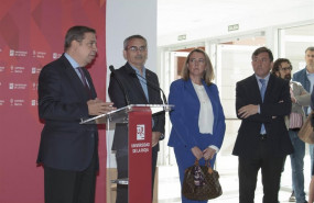 ep i-d el ministro de agricultura pesca y alimentacion luis planas durante su intervencion el rector