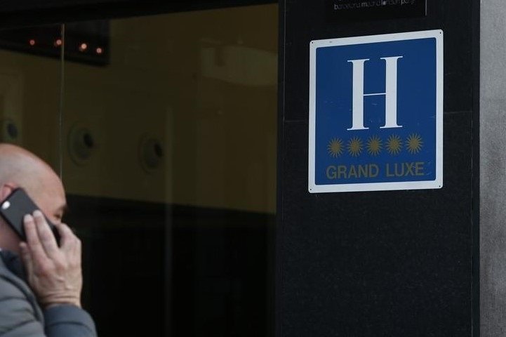ep imagen de archivo del logo de un hotel de cinco estrellas