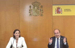 ep la ministra de industria comercio y turismo reyes maroto y el ministro de cultura y deporte