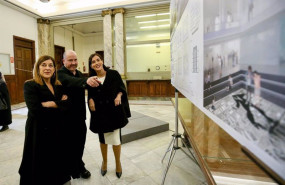 ep la presidenta de cantabriamaria jose saenz de buruaga el director del centro de arte reina sofia