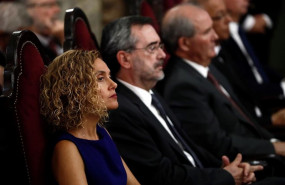 ep la presidenta del congreso de los diputados meritxell batet i junto al presiente del senado