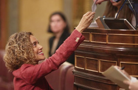 ep la presidenta del congreso meritxell batet entrega su voto para la eleccion del presidente de la