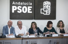 ep la secretaria general del psoe-a susana diaz c junto al secretario de organizacion del psoe-a