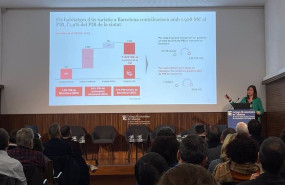 ep la socia de pwc strategic economics anna merino presenta el informe elaborado por pwc sobre la