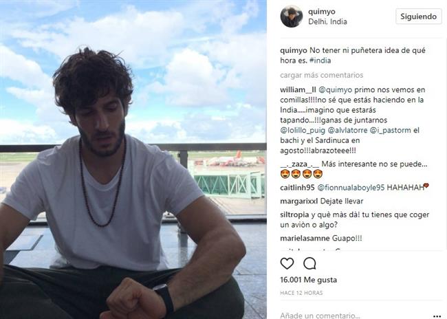 ¡Los Cazamos! Quim Gutiérrez Y Paula Willems Están De Vacaciones En La India | INSTAGRAM QUIM GUTIÉRREZ ep los cazamos quim gutierrezpaula willems estanvacacionesla india