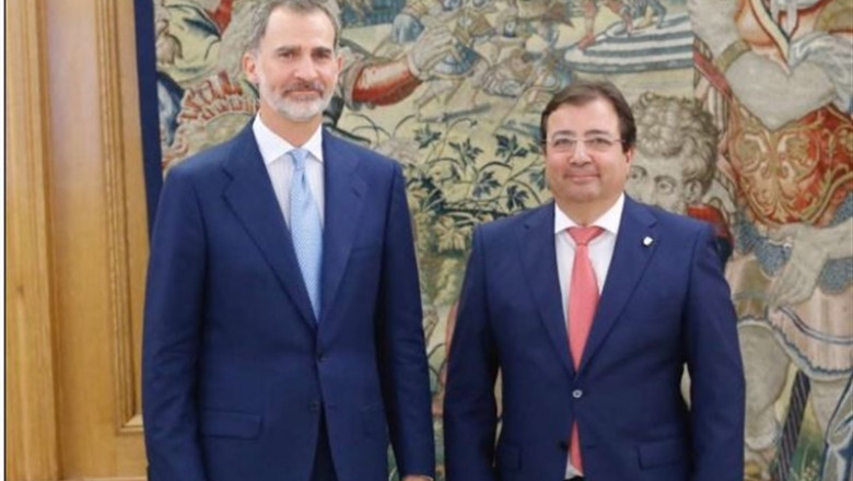 El rey Felipe VI recibe a Guillermo Fernández Vara | CASA REAL ep rey felipe vi recibeguillermo fernandez vara