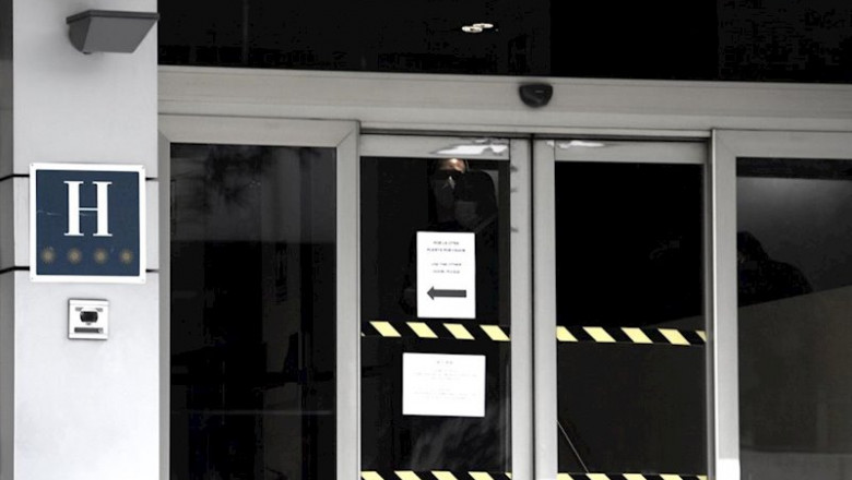 ep una de las puertas no disponibles del primer hotel medicalizado el gran hotel colon donde